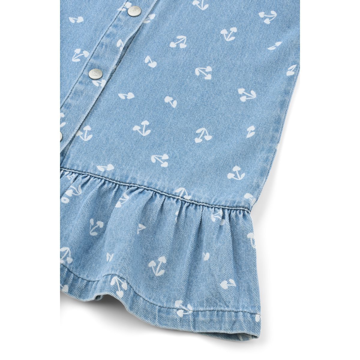 Sybilla Light Denim Dress - Cherry heart sandy / Denim - Image 3