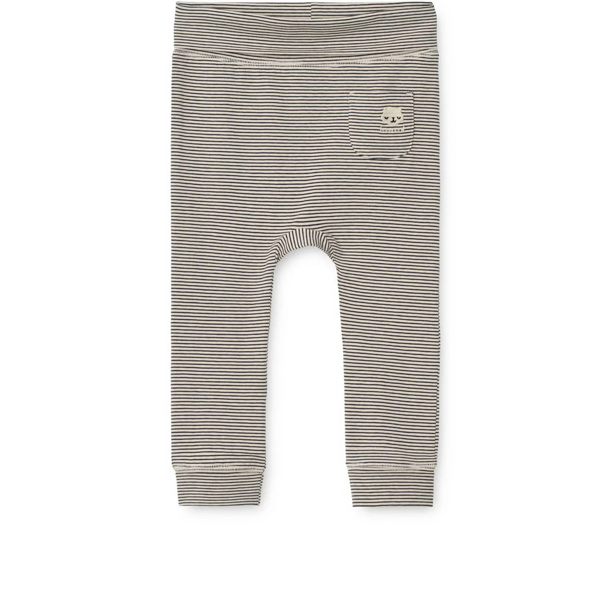 Syon Grow Baby Leggings - Y/D Sandy / Classic navy stripe