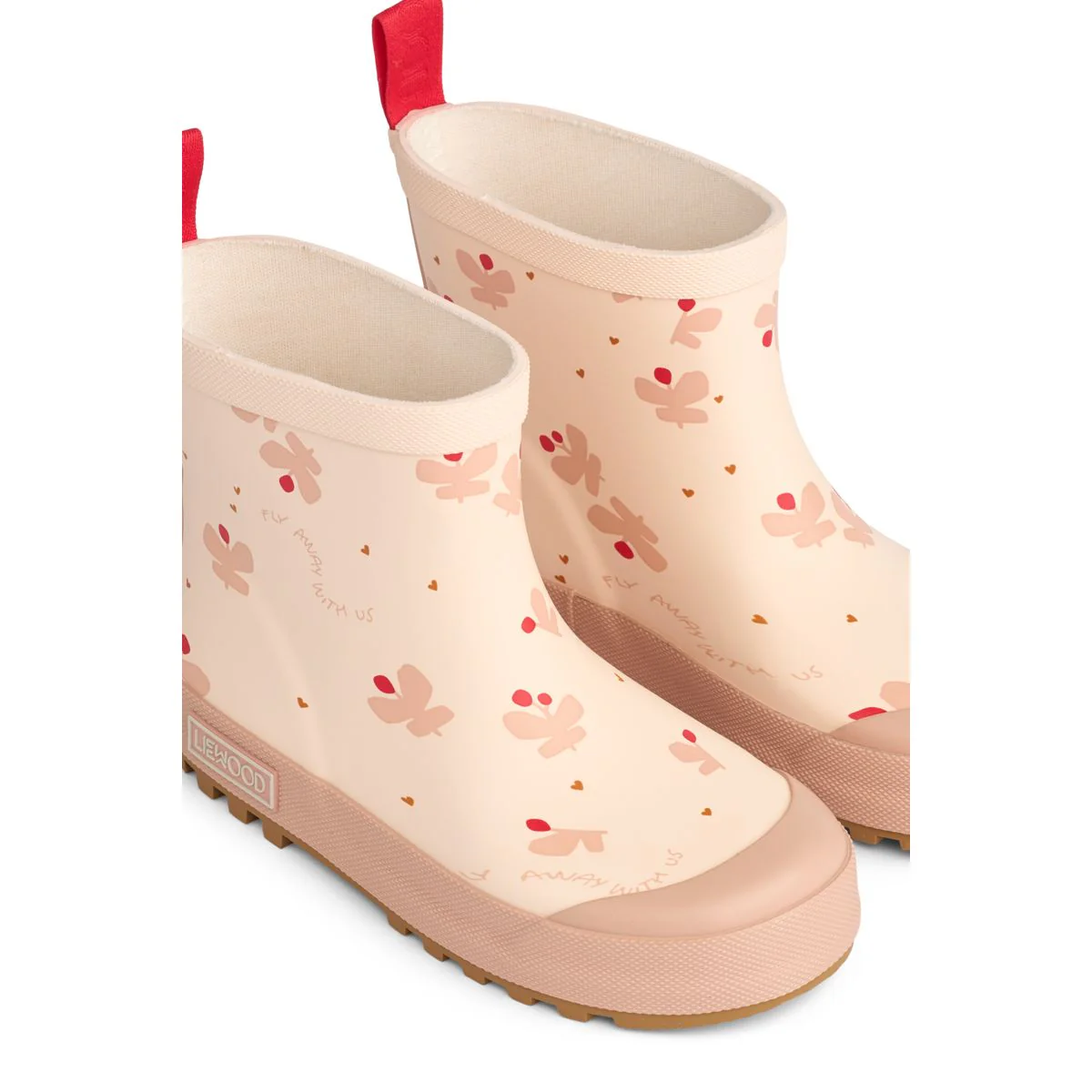 Tekla short rain boots - Mini Butterfly / Apple blossom - Image 4