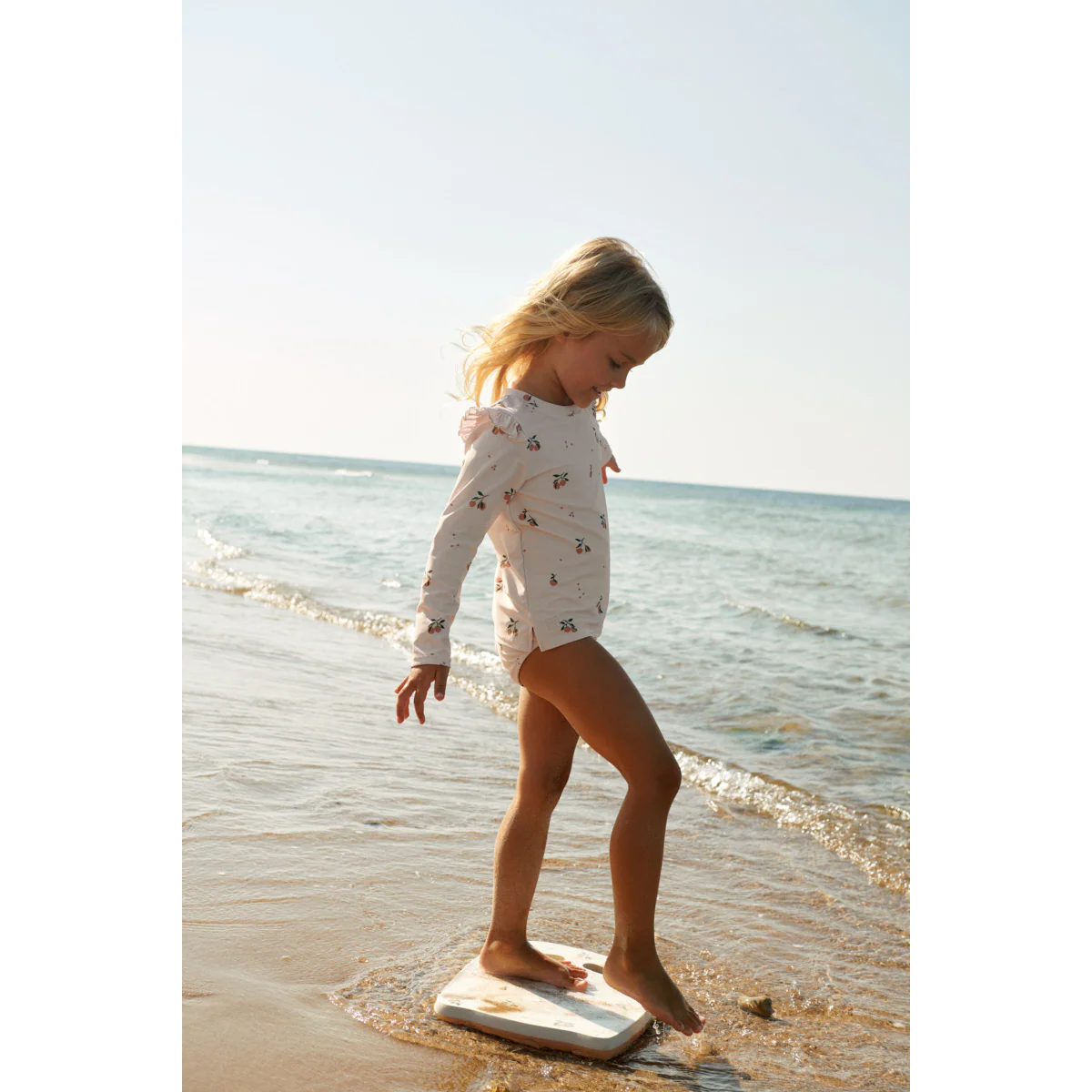 Tenley printed swim tee - Peach / Sea shell - Image 3