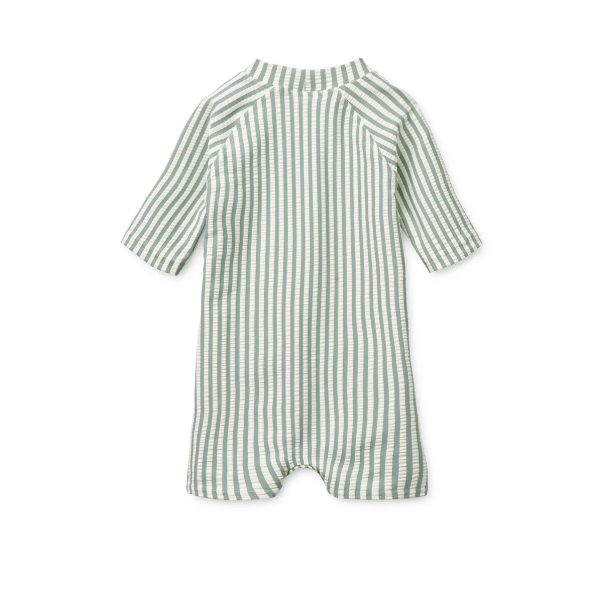 Thor Seersucker Baby Swim Jumpsuit - Peppermint / Sandy - Image 2