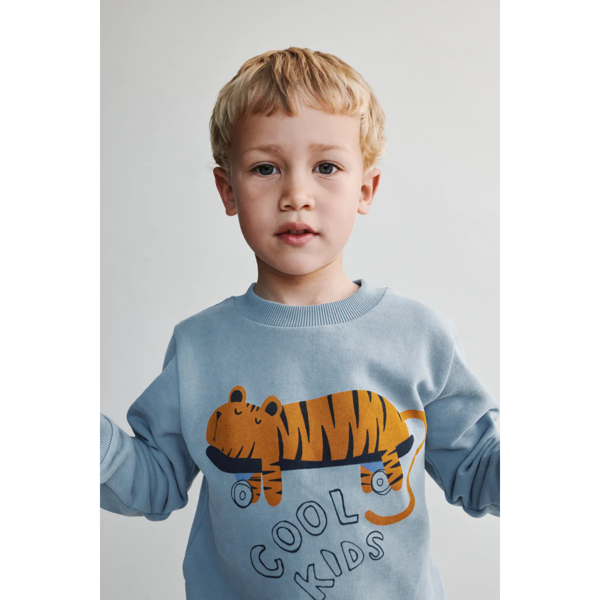 Thora Sweatshirt - Tiger / Beach blue - Image 4