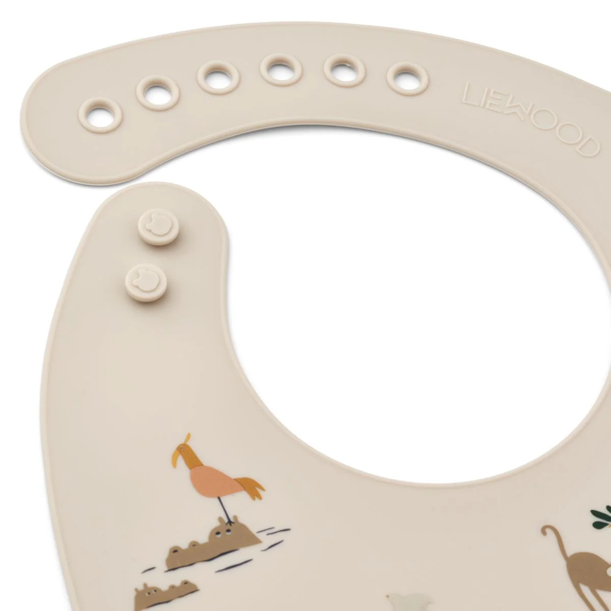 Tilda Printed Bib 2-Pack - All together / Sandy - Image 2