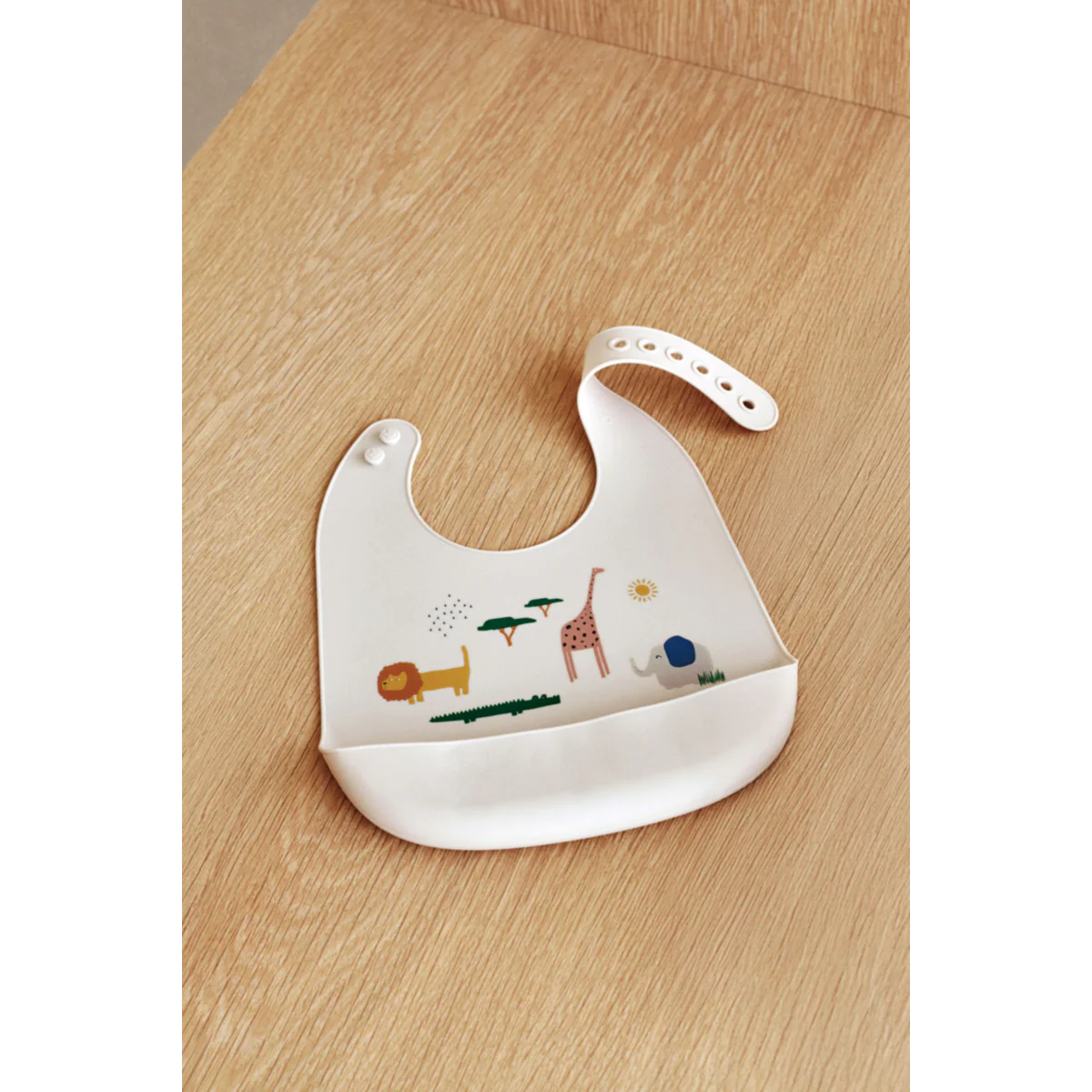 Tilda Silicone Bib 2 Pack - Safari sandy mix - Image 3