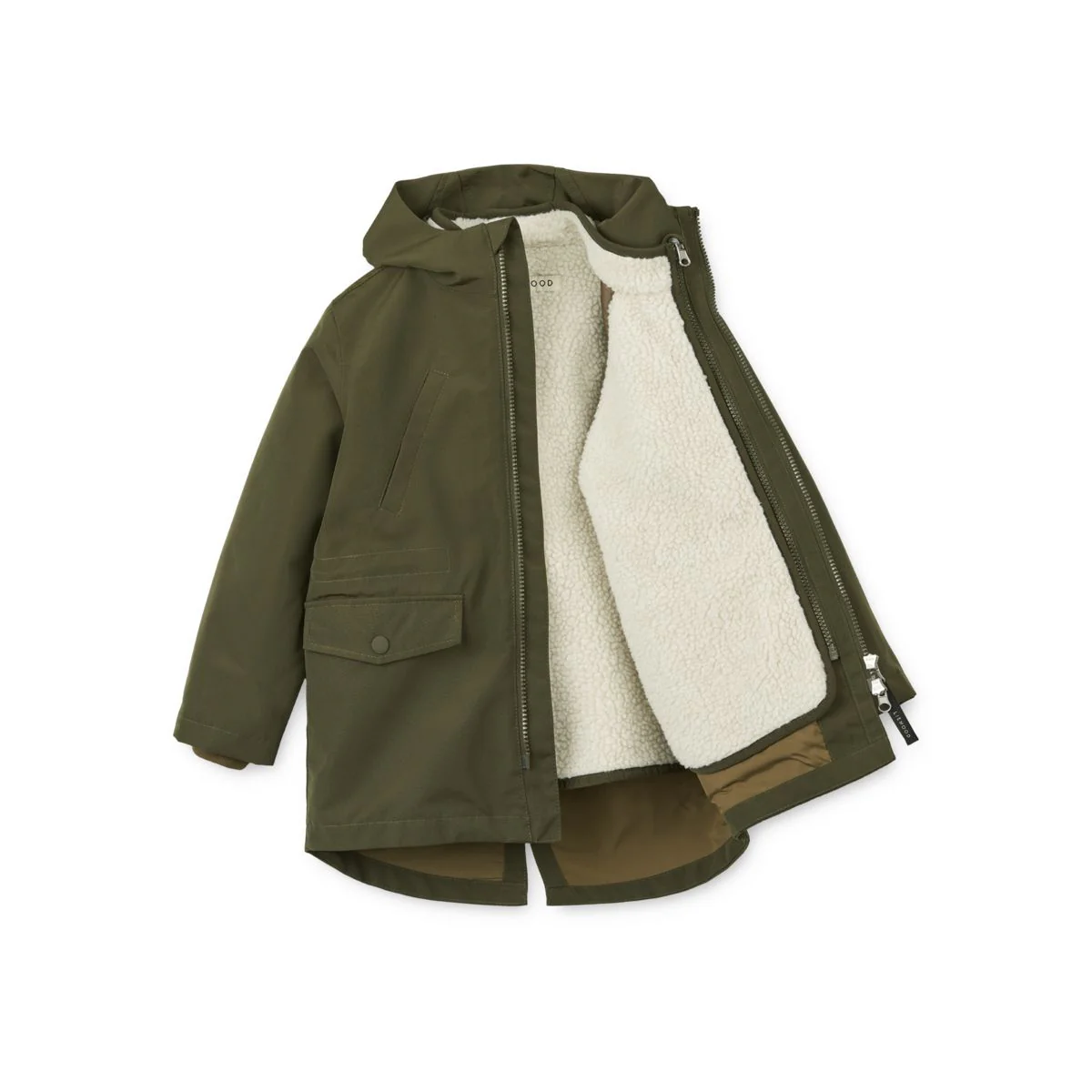 Timber 2-in-1 Jacket - Army brown mix - Image 3