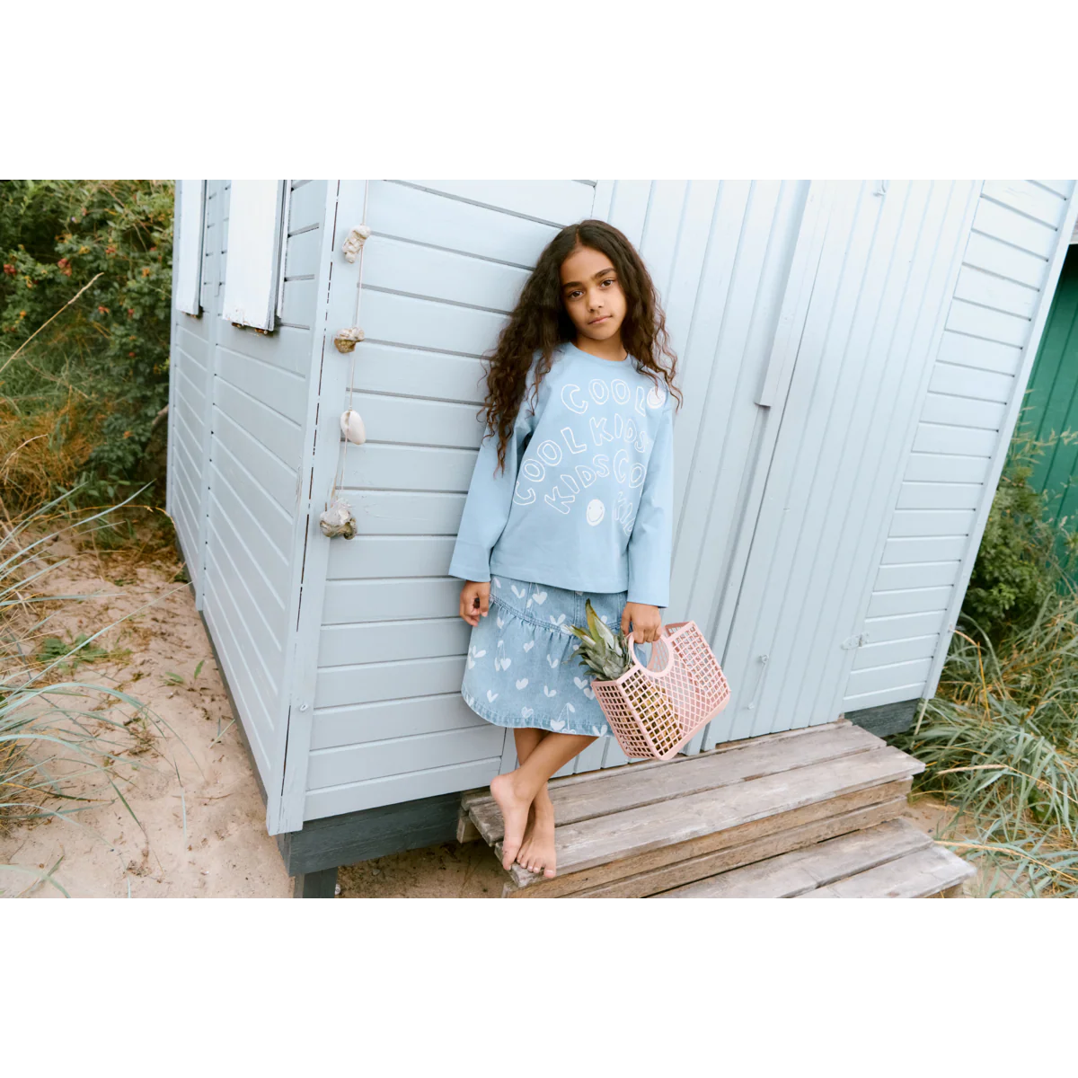 Tyler Long-sleeve T-shirt - Cool kids / Beach blue - Image 5