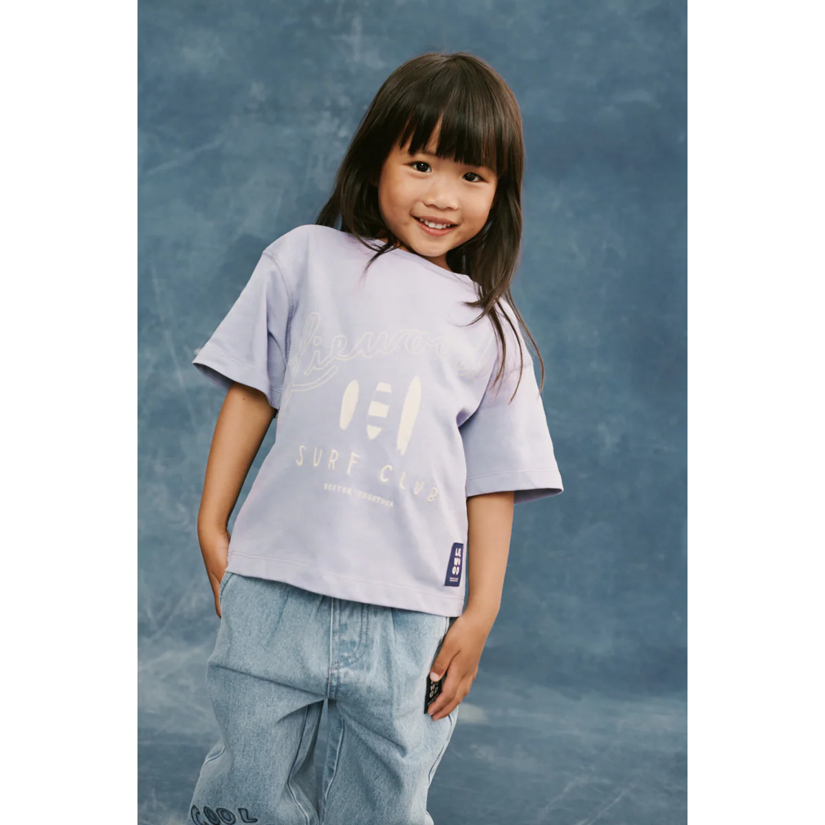 Tyler short-sleeve T-shirt - Surf / Dusty lavender - Image 4