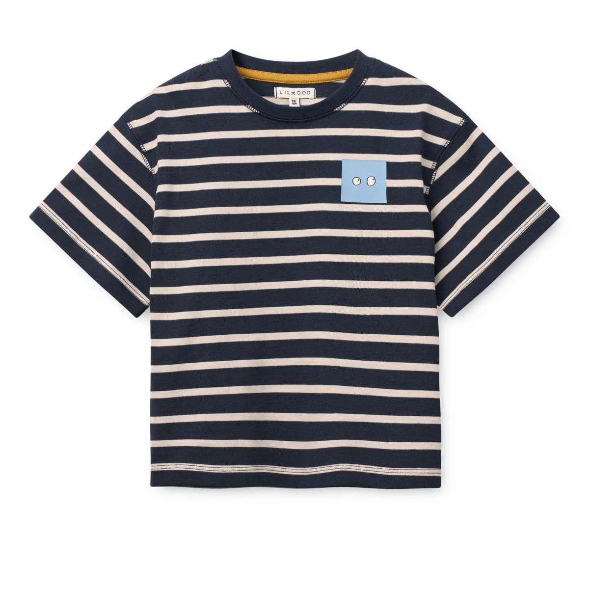 Tyler Striped short-sleeve T-shirt - Y/D stripe classic navy sandy