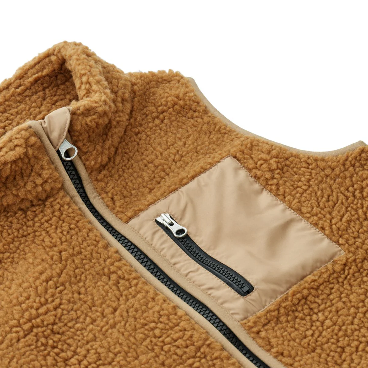 Vada Pile Vest - Golden caramel / Oat mix - Image 3