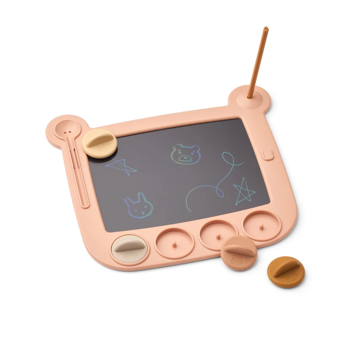 Venzora LCD Drawing Board with stamps - Pale tuscany multi mix - Image 2