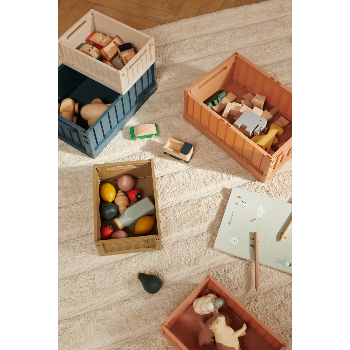 Weston Large Storage Box - Whale blue - Image 5