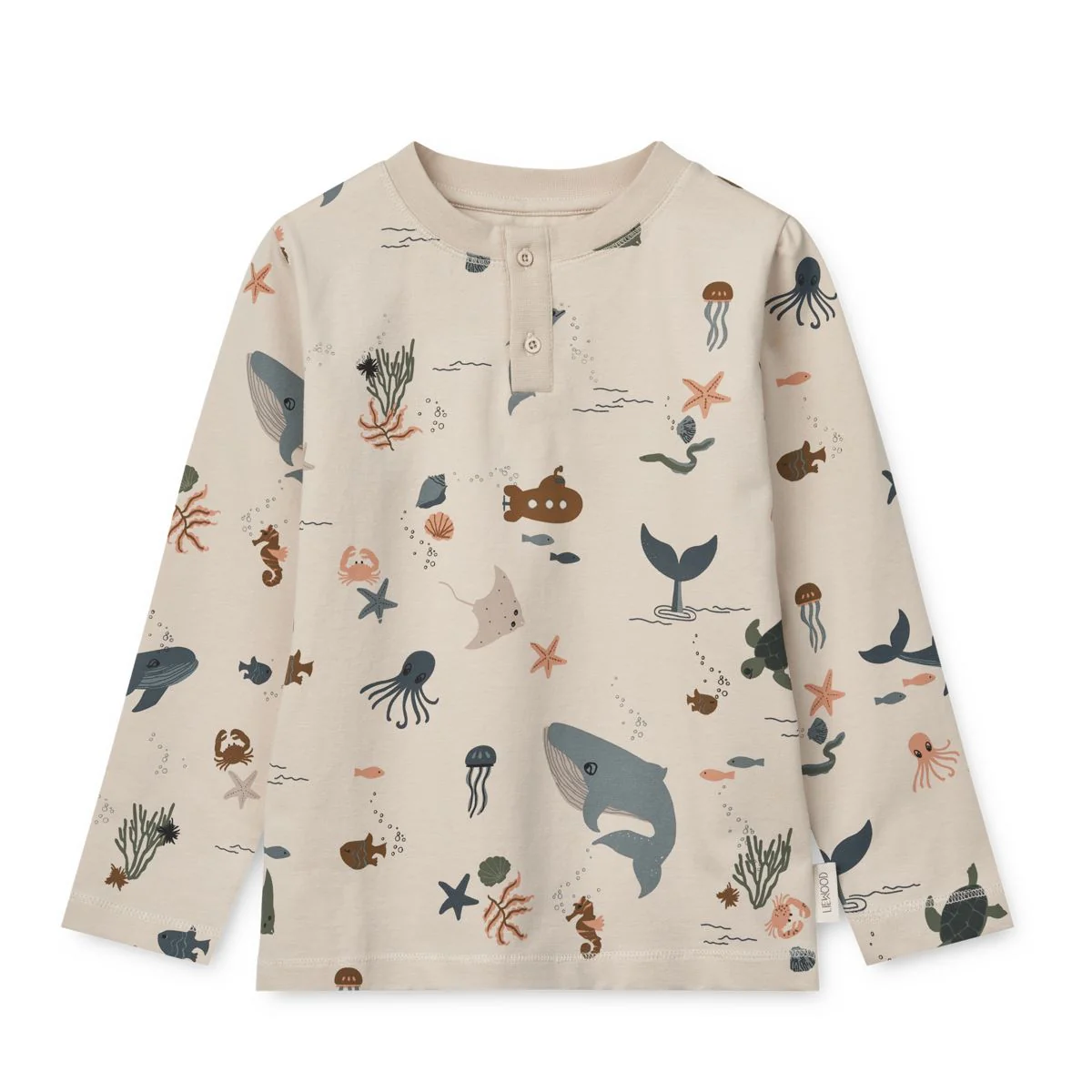 Wilhelm Printed Pyjama Set - Sea creature / Sandy - Image 2
