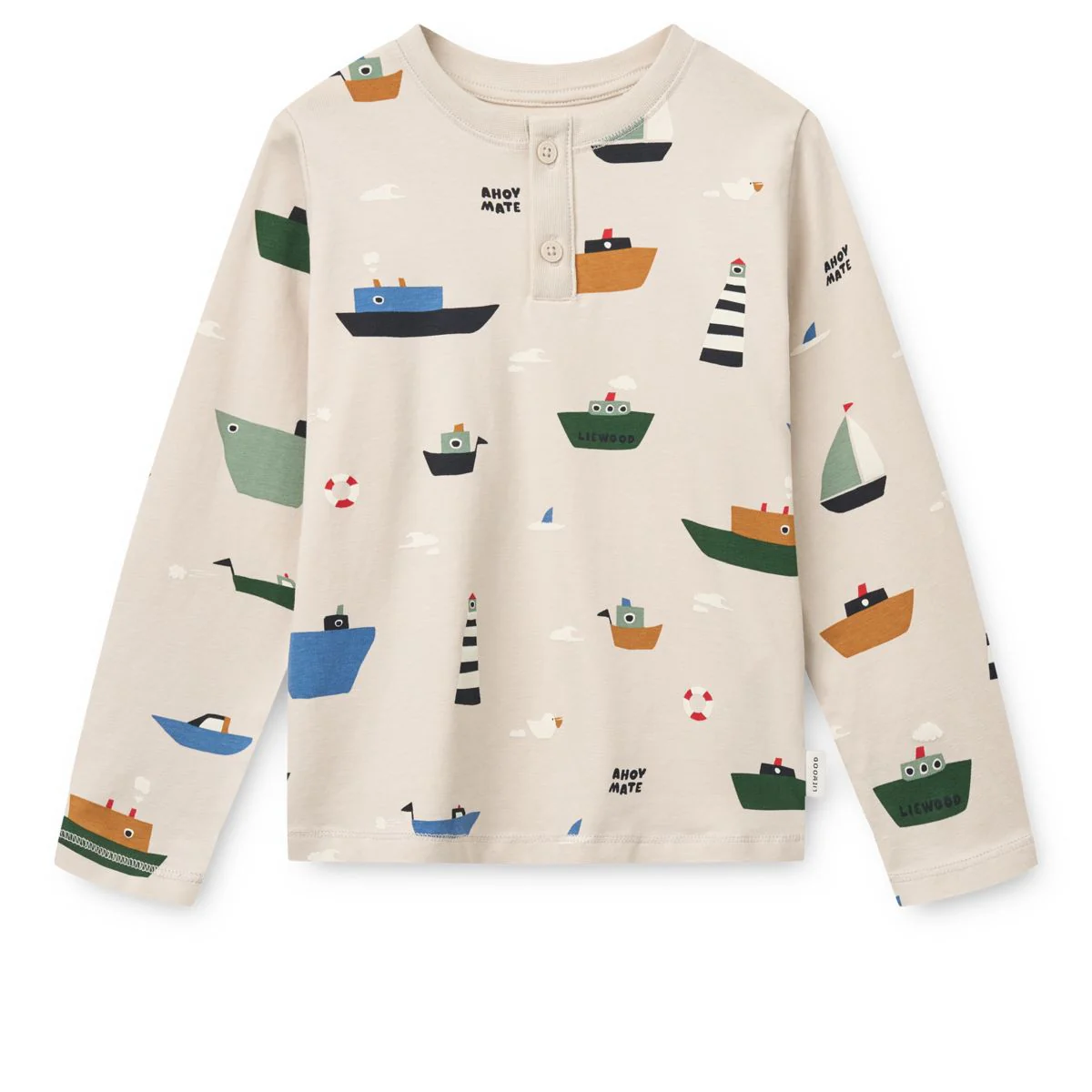 Wilhelm Printed Pyjamas Set - Sailing / Sandy - Image 2