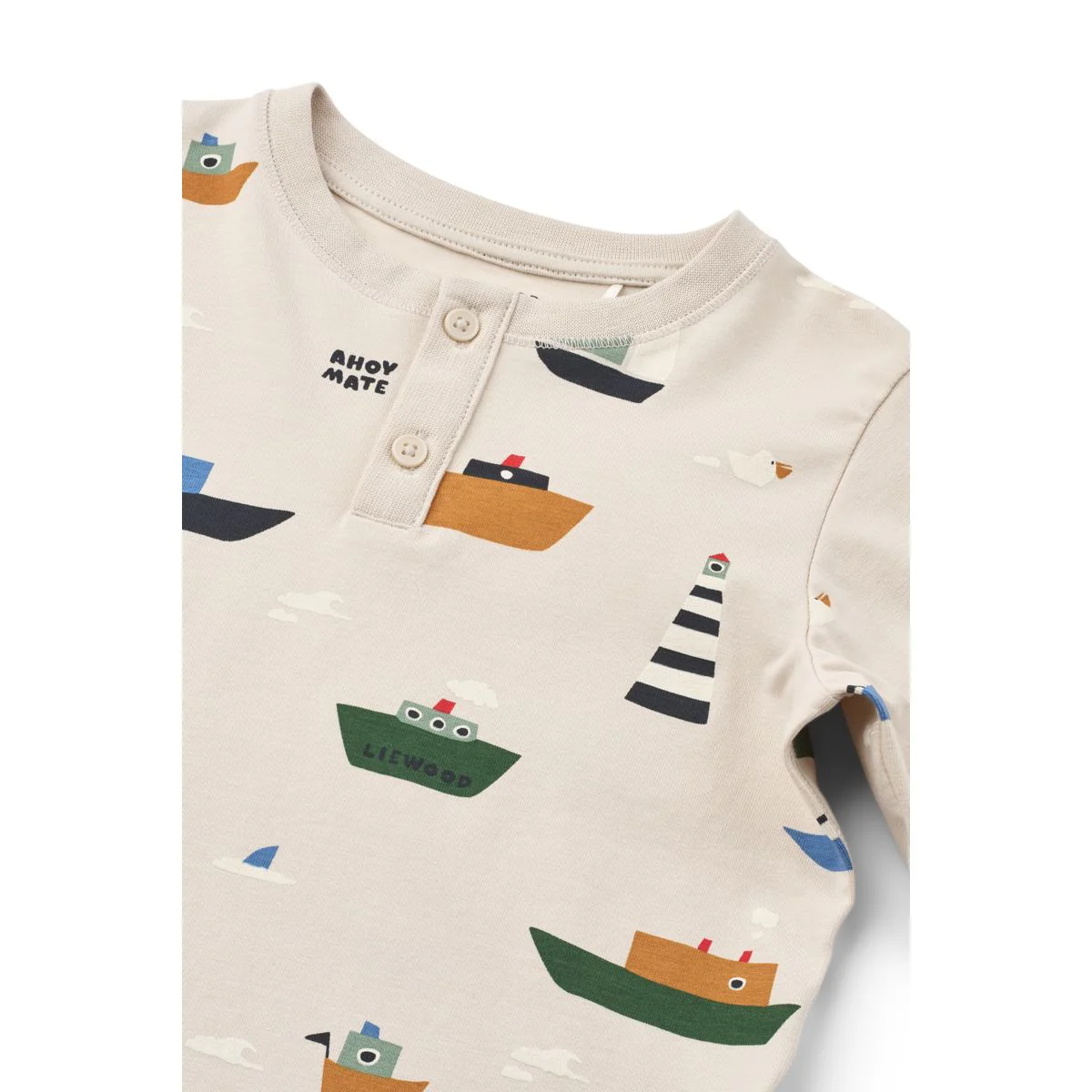Wilhelm Printed Pyjamas Set - Sailing / Sandy - Image 4
