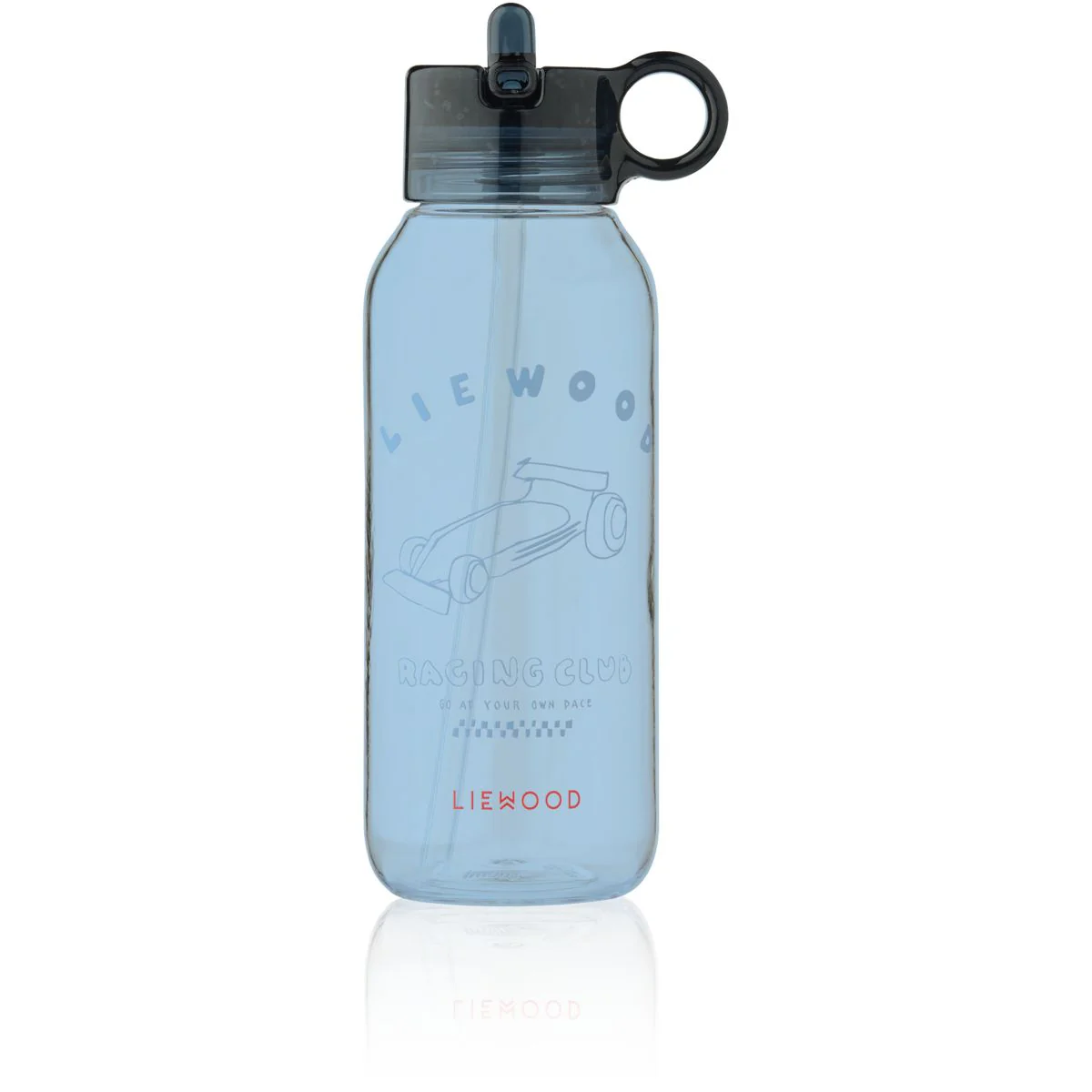 Yang Tritan Water Bottle 500 ml - Race cars / Classic Navy